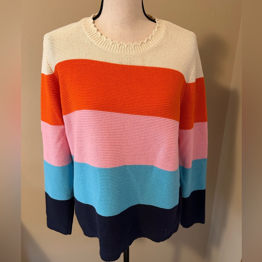 Loft multi color sweater, size L
